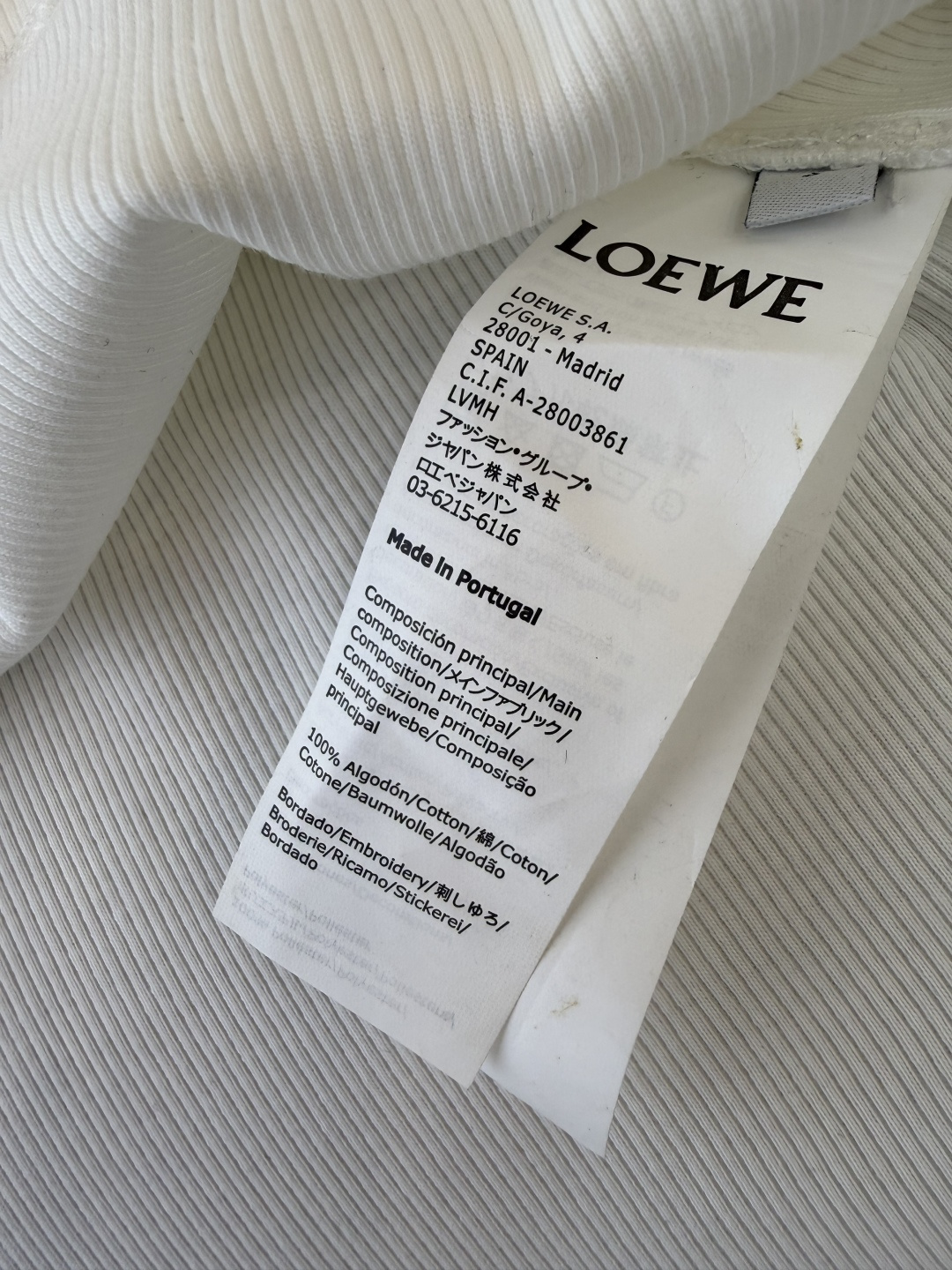 QG0221#新款T恤⚠️工厂特批‼️Loewe 绣花无袖 木耳边 T恤 白色 黑色 SML
