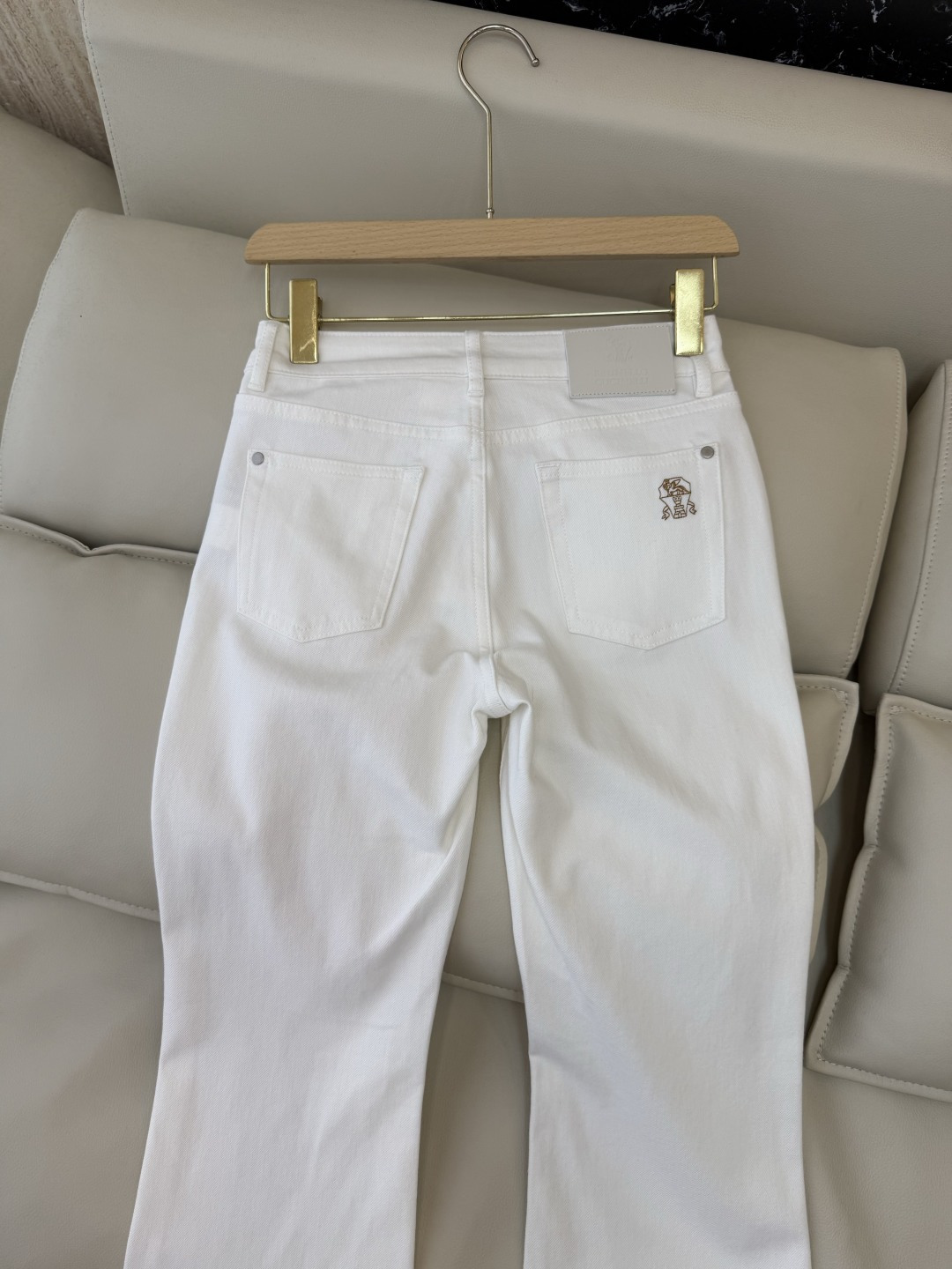 CX0228#新款牛仔裤⚠️工厂特批‼️LP 极简风 牛仔棉显瘦牛仔裤 蓝色 白色 36-44码