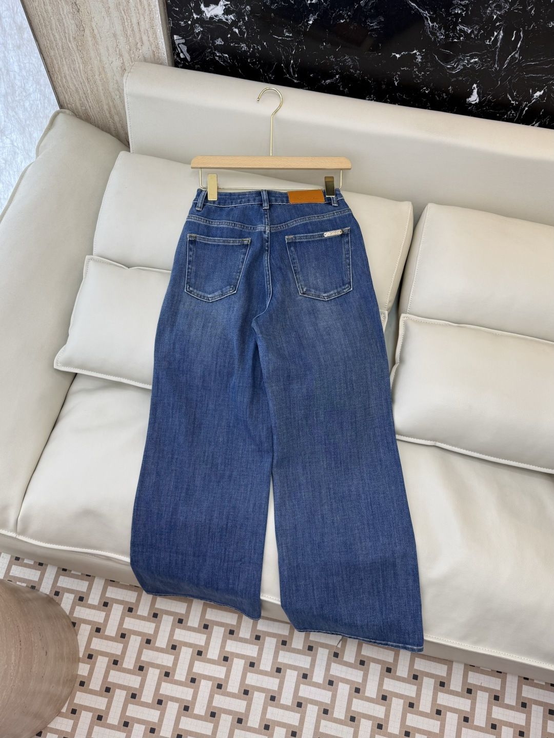 CX0227#新款牛仔裤⚠️工厂特批‼️LP 极简风 牛仔棉显瘦牛仔裤 蓝色 白色 26-30码