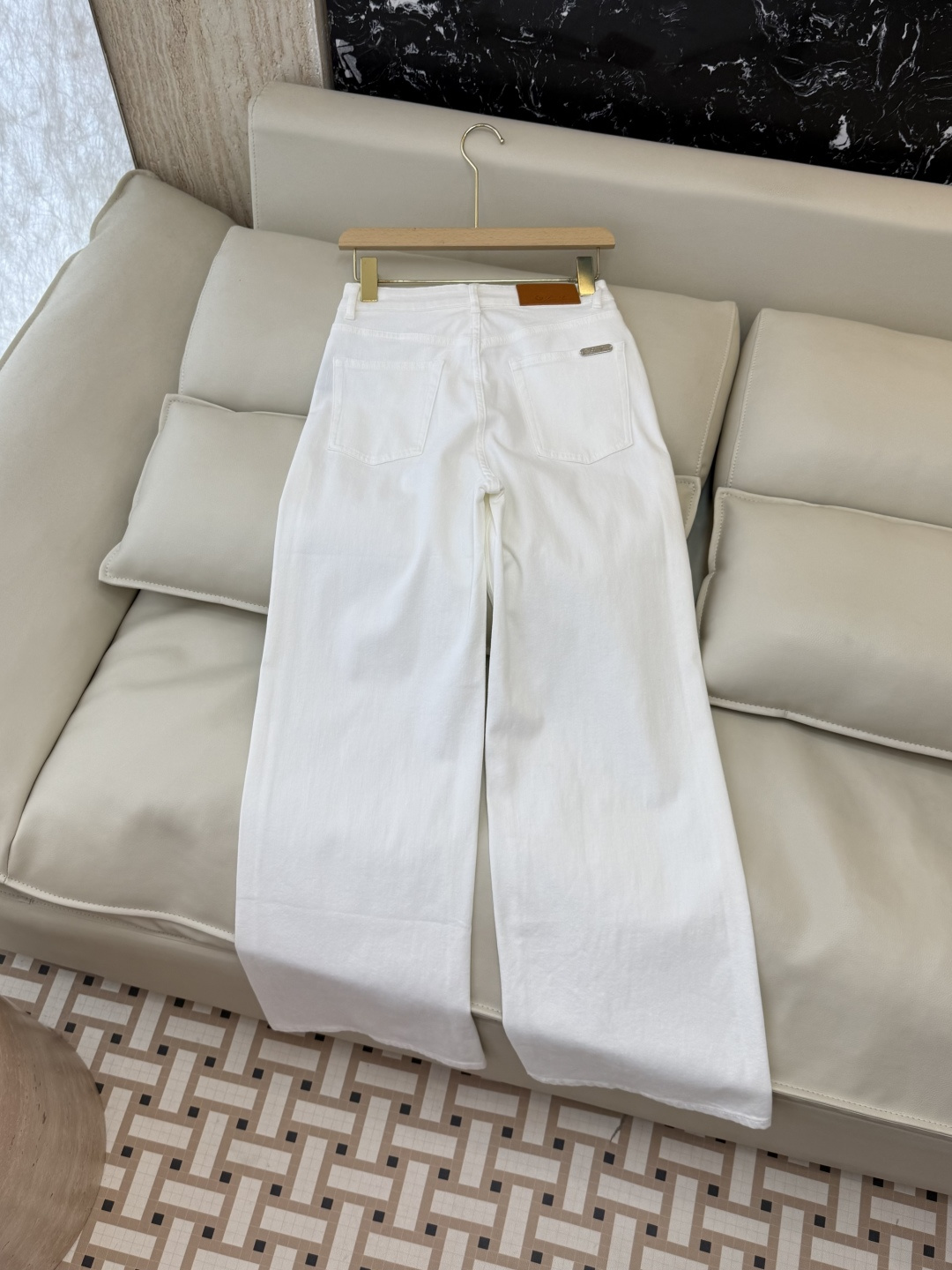 CX0227#新款牛仔裤⚠️工厂特批‼️LP 极简风 牛仔棉显瘦牛仔裤 蓝色 白色 26-30码