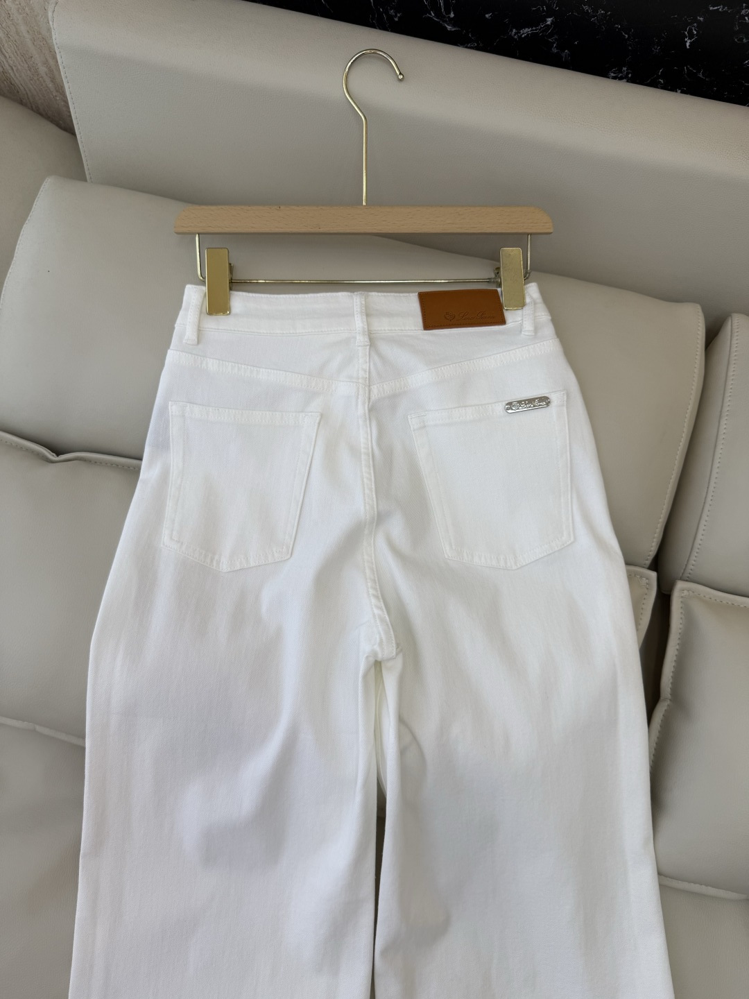 CX0227#新款牛仔裤⚠️工厂特批‼️LP 极简风 牛仔棉显瘦牛仔裤 蓝色 白色 26-30码