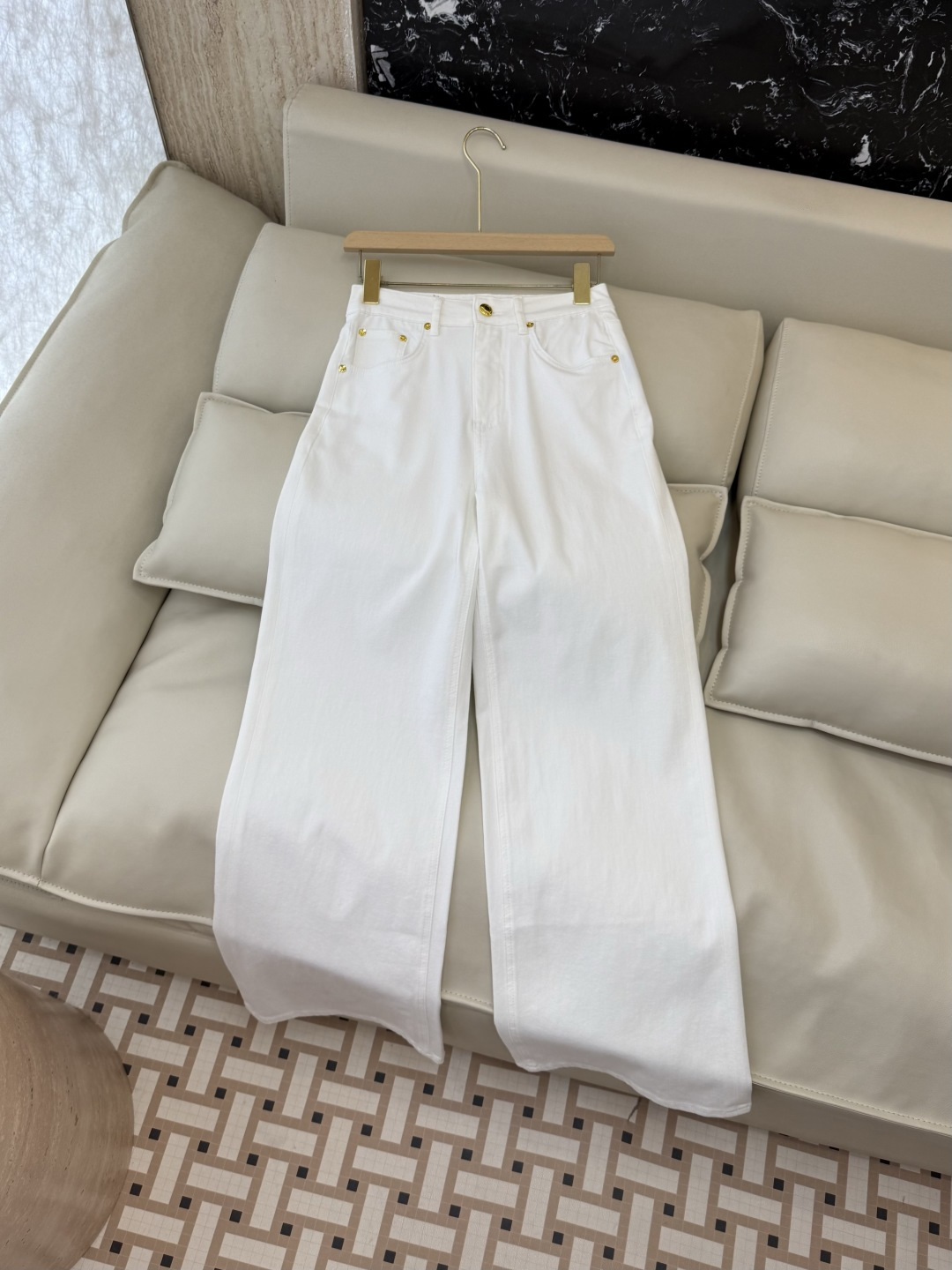 NO:828353,CX0227# New Jeans Factory LP Minimalist Style Denim Cotton Slim Jeans Blue White Size 26-30, Women's Clothing, Loro Piana, Jeans,19860909CX0227#新款牛仔裤工厂 LP 极简风 牛仔棉显瘦牛仔裤 蓝色 白色 26-30码,女装,loro piana,jeans,,Women's clothing