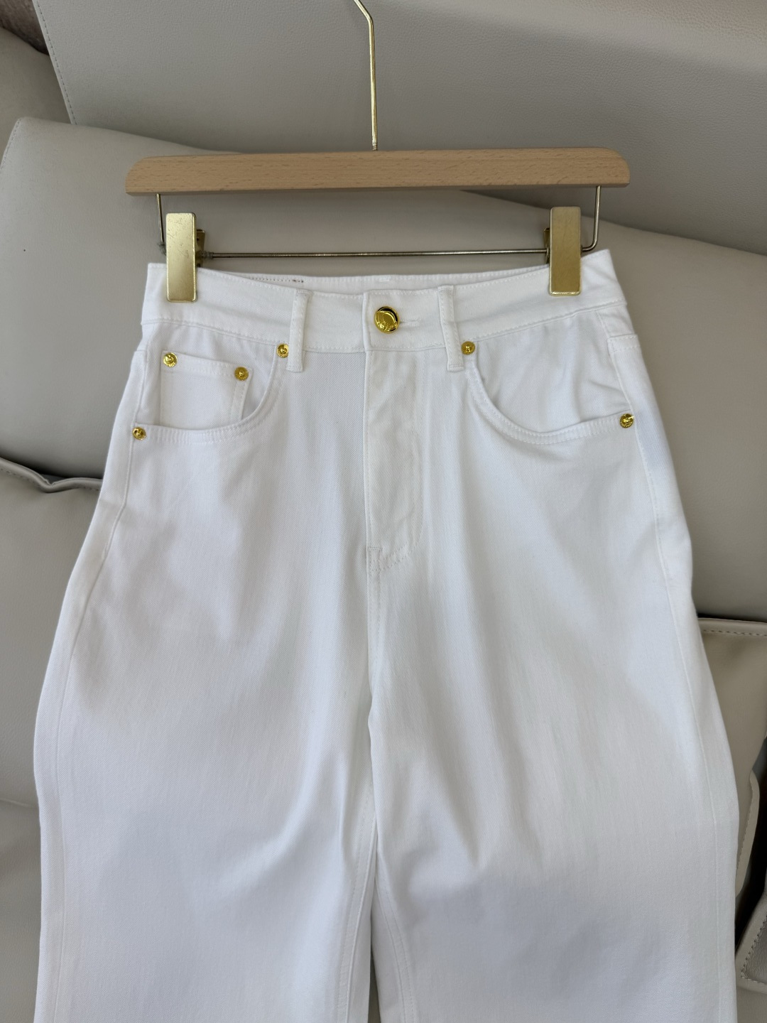 CX0227#新款牛仔裤⚠️工厂特批‼️LP 极简风 牛仔棉显瘦牛仔裤 蓝色 白色 26-30码