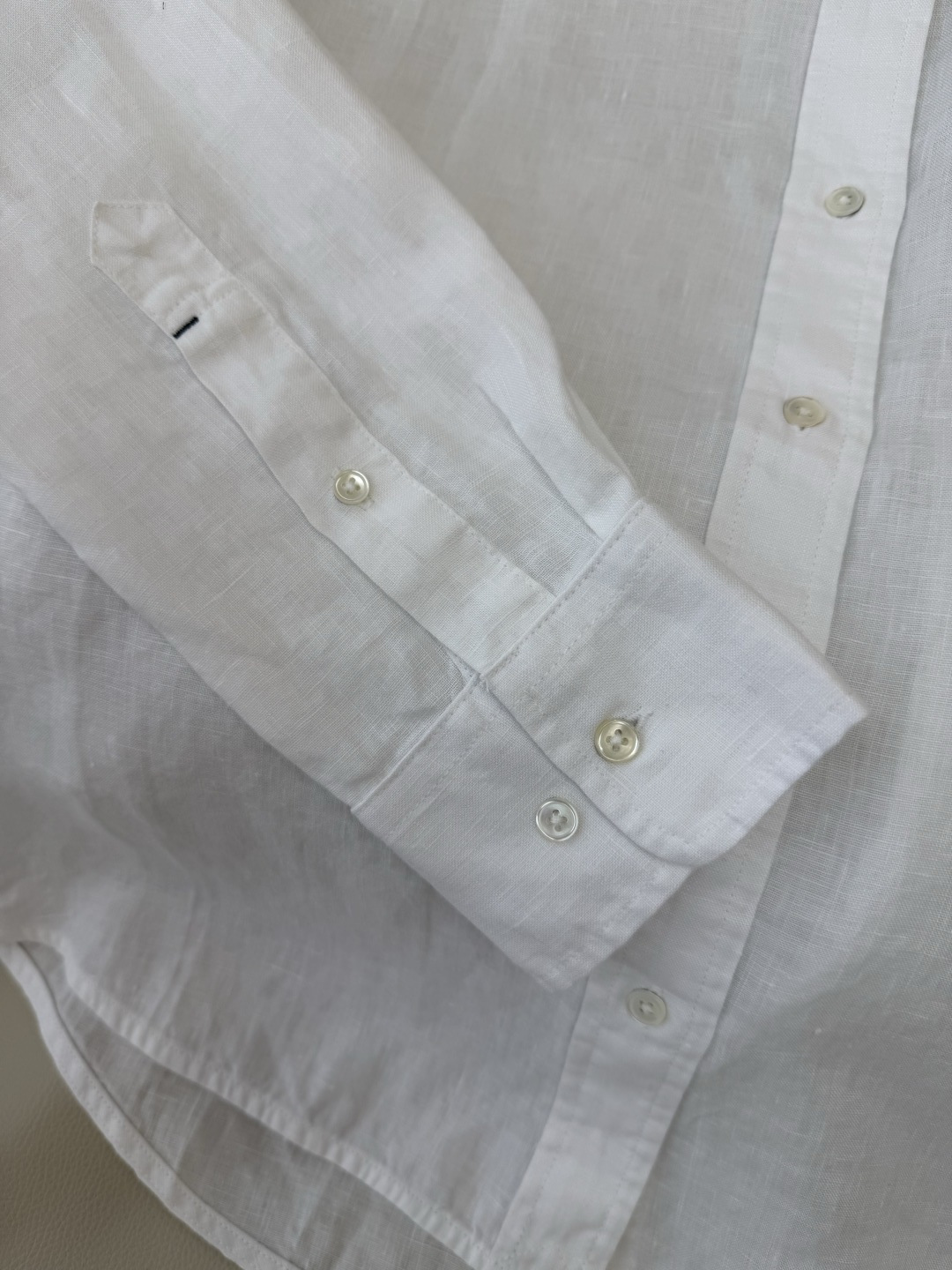 CX0231#新款衬衫⚠️工厂特批‼️Polo 绣花小logo 100% 亚麻 长袖衬衫 粉色 黄色 白