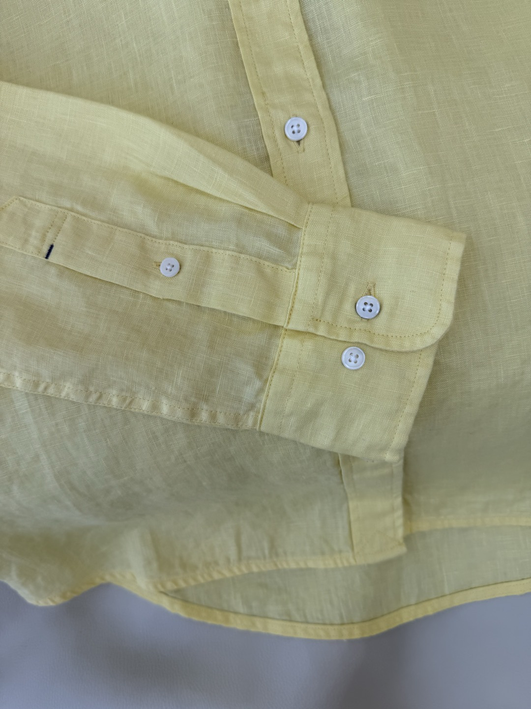 CX0231#新款衬衫⚠️工厂特批‼️Polo 绣花小logo 100% 亚麻 长袖衬衫 粉色 黄色 白