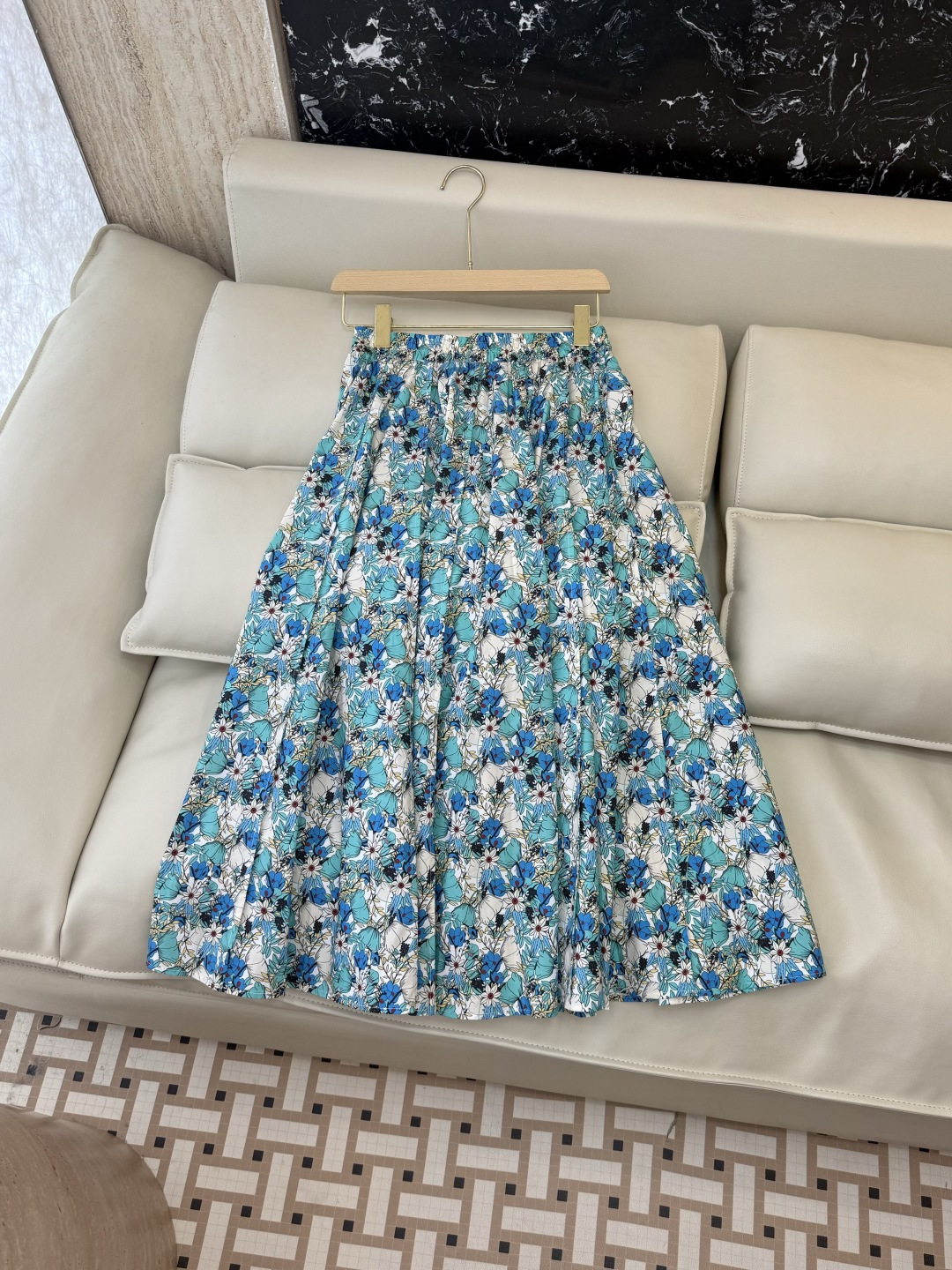 NO:829918,YJJ028# New Skirt Factory P Cotton Extra Large Hem Printed Long Skirt Two Colors S-XL, Women's Clothing, Skirts,19860909YJJ028#新款半裙工厂P 棉 超大摆 印花长半裙 两色 S-XL,女装,skirts,,Women's clothing