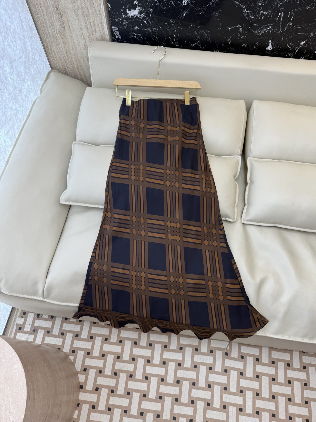 NO:829946,YJJ029# New Skirt Factory P cupro silk bias cut printed long skirt geometric pattern S-XL, women's clothing, skirts,19860909YJJ029#新款半裙工厂P 铜氨丝 斜裁 印花长半裙 几何纹 S-XL,女装,skirts,,Women's clothing