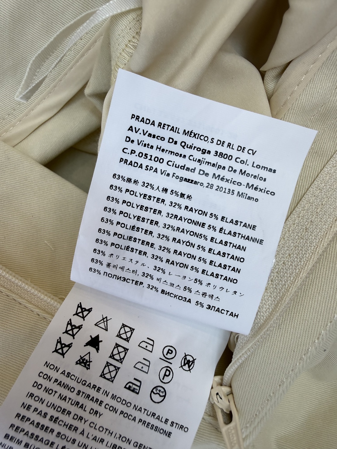 AW078#新款牛仔裤⚠️工厂特批‼️PRADA 牛仔长裤 黑色 米白色 SML