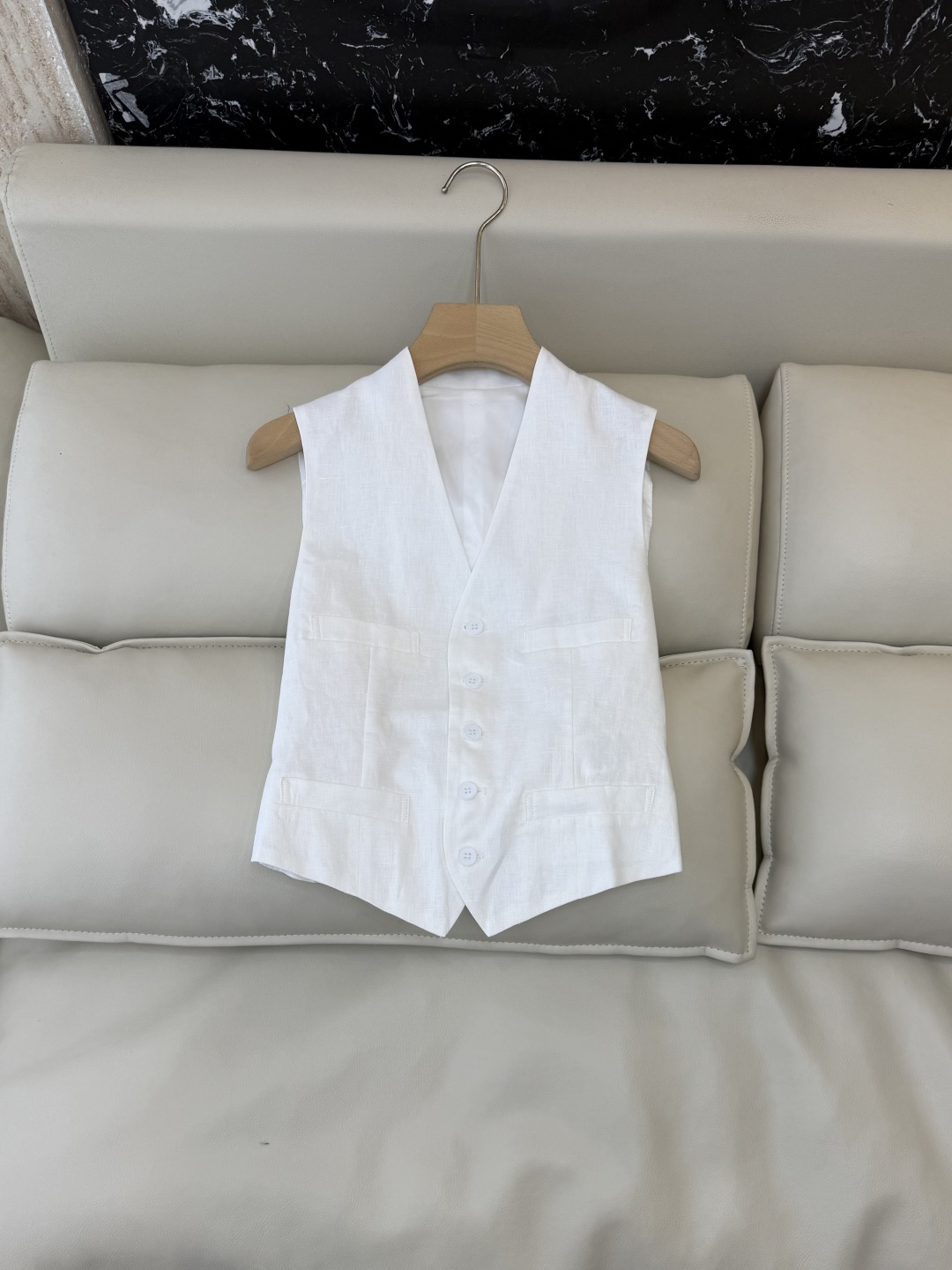 NO:857371,QD8067# New Vest Laurel Lauren Linen Spliced ​​Cupro Vest Blue White SMLXL, Women's Clothing,19860909QD8067#新款马甲 劳夫劳伦 麻拼接铜氨丝 马甲 蓝色 白色 SMLXL,女装,,Women's clothing