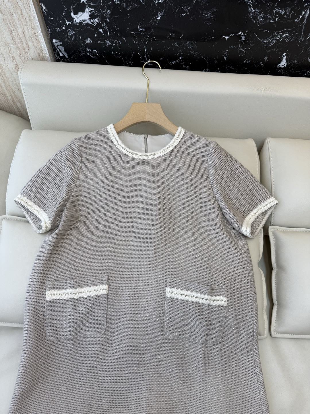 QD8132#新款连衣裙⚠️🌾Loro piana 90% 亚麻 短袖连衣裙 S-XL