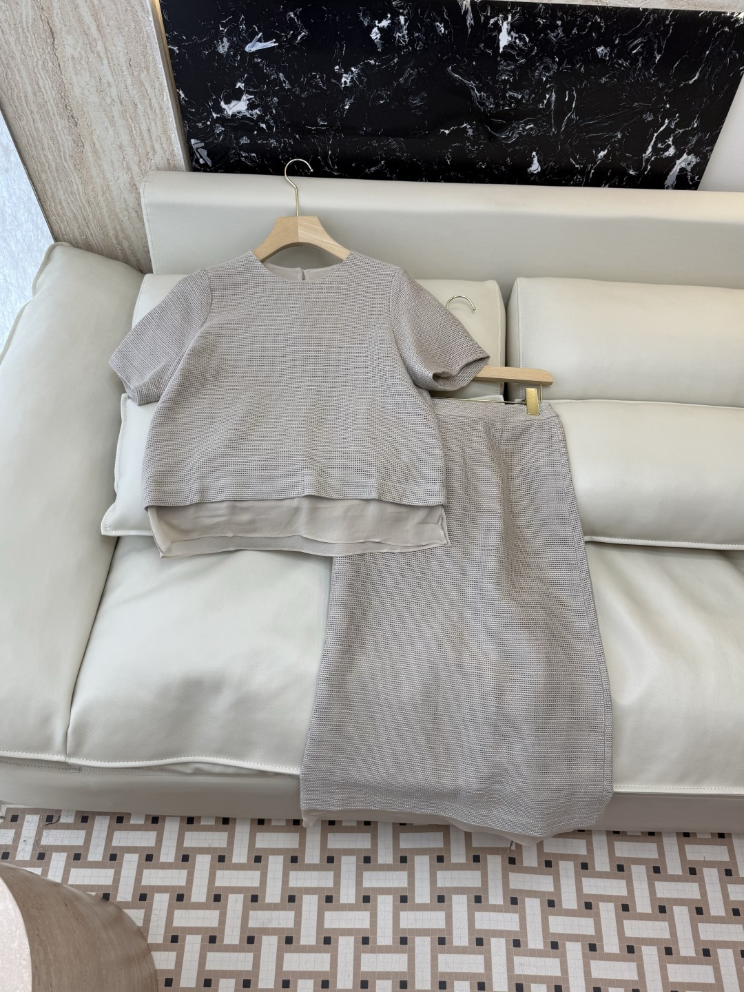 NO:855021,QD8131# New suit LP linen short-sleeved top and skirt suit S-XL, women's clothing, loro piana, skirts, T-shirt,19860909QD8131#新款套装 LP 亚麻 短袖上衣半裙套装 S-XL,女装,loro piana,skirts,T-shirt,,Women's clothing