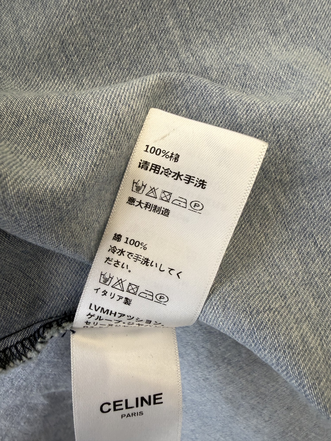 AW094#新款连衣裙⚠️工厂特批‼️celine 短袖修身牛仔连衣裙 深蓝色 浅蓝色 SML