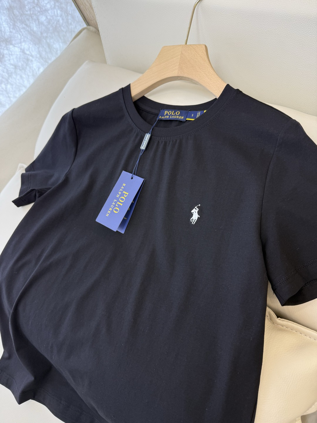 A#新款T恤⚠️特批180‼️Polo  绣小标 极简圆领 短袖T恤  4色 SML