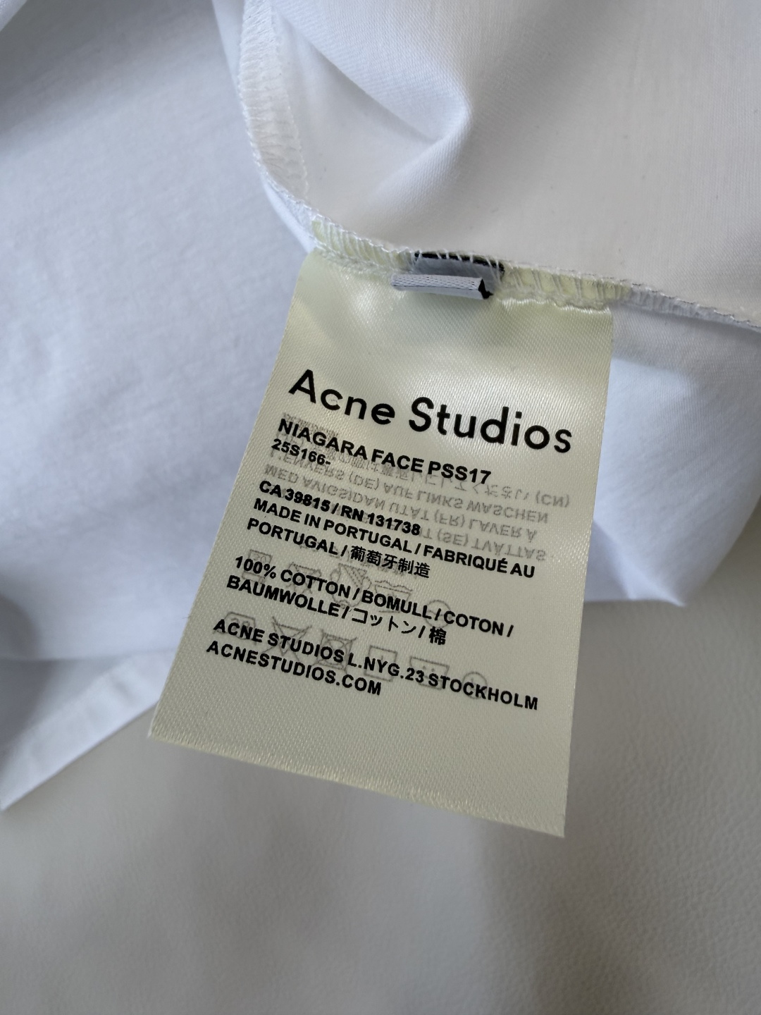 A#新款T恤⚠️特批180‼️Acne 极简字母 圆领 短袖T恤  白色 黑色 SML