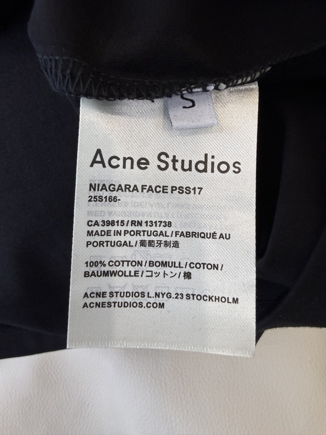 A#新款T恤⚠️特批180‼️Acne 极简字母 圆领 短袖T恤  白色 黑色 SML