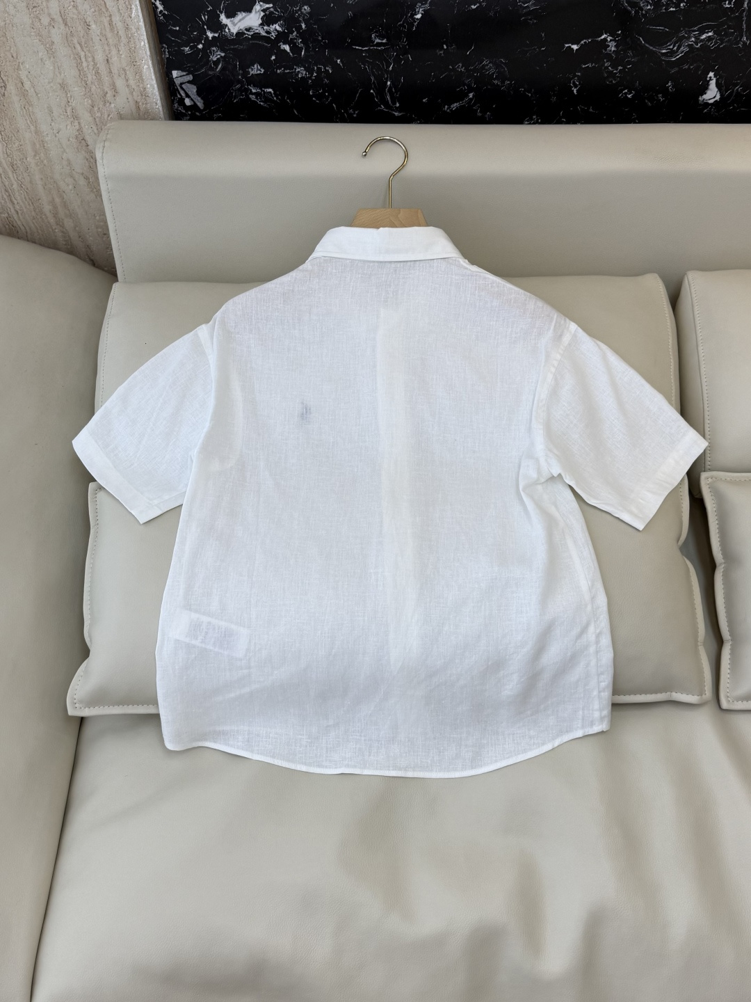 CY0137#新款衬衫⚠️🌾Polo 劳夫拉伦 100%亚麻绣花 短袖 衬衫 多色 SML