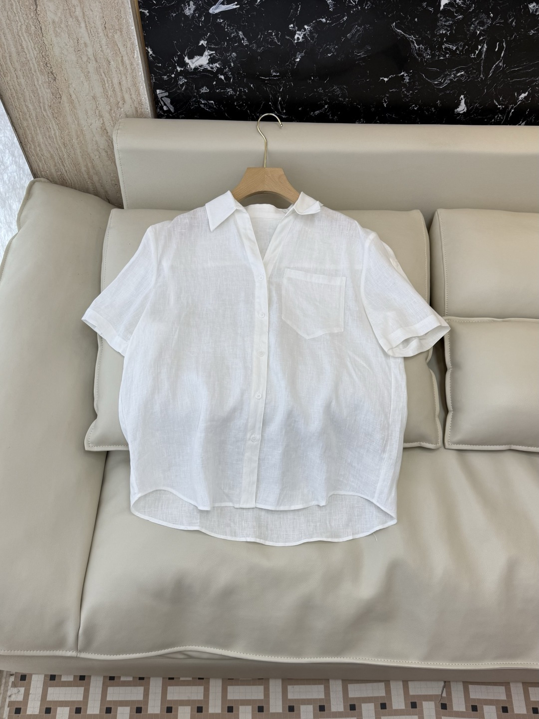 NO:859022,BS1209# New tops linen short-sleeved shirt white S-XL, women's clothing, shirts, T-shirt,19860909BS1209#新款上衣 亚麻 短袖衬衫白色 S-XL,女装,shirts,T-shirt,,Women's clothing