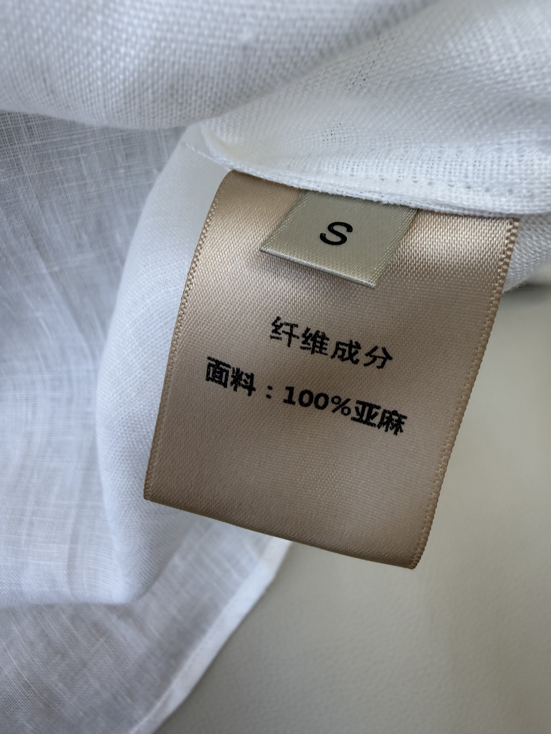 BS1209#新款上衣⚠️🌾100%亚麻 短袖衬衫白色 S-XL
