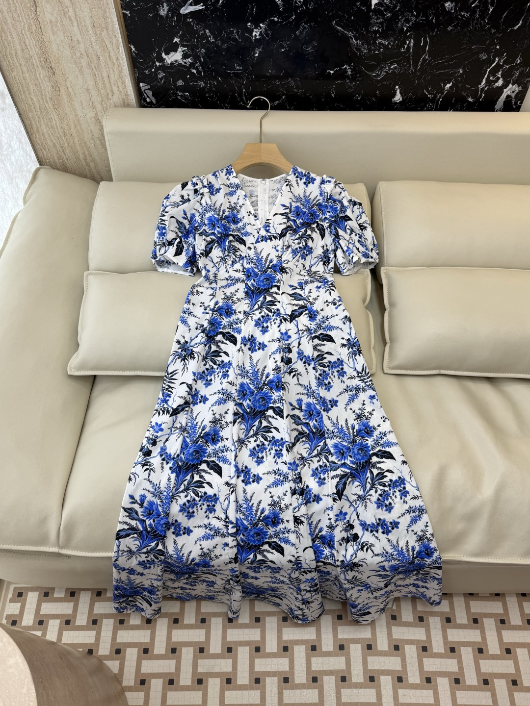 NO:858885,BS1188# new dress DVF printed short-sleeved V-neck slim dress 2/4/6/8, women's clothing, skirts, T-shirt,19860909BS1188#新款连衣裙 DVF 印花短袖V领 显瘦连衣裙 2/4/6/8,女装,skirts,T-shirt,,Women's clothing