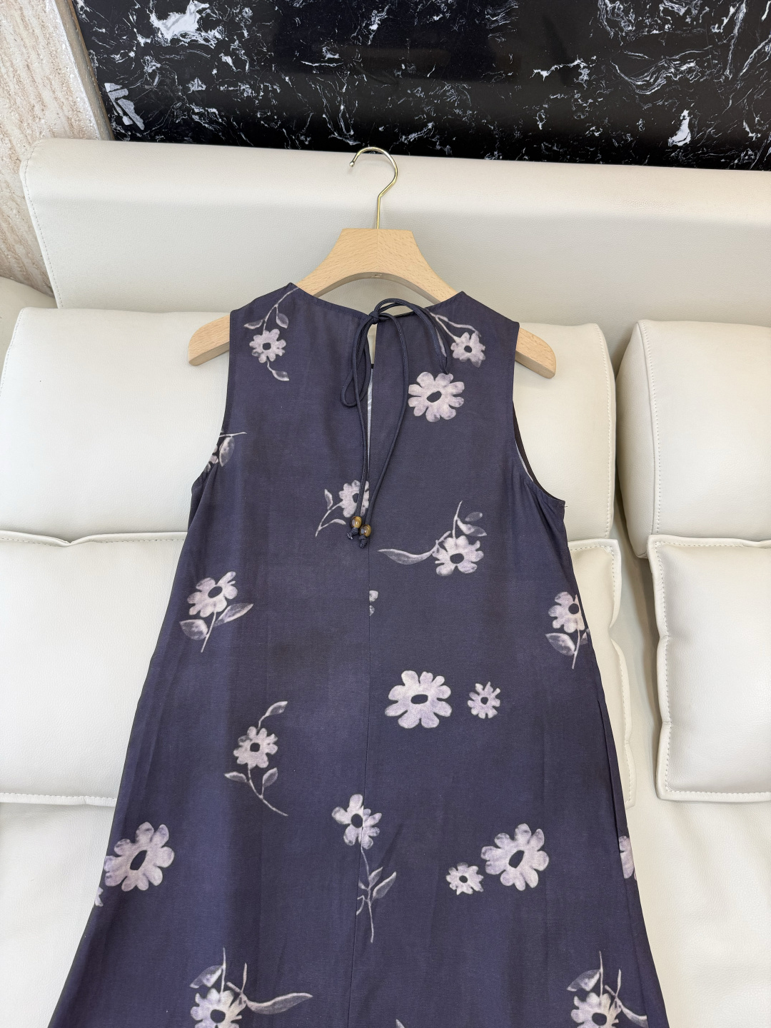 BS1203#新款连衣裙⚠️🌾古韵幽兰 定位 印花显瘦连衣裙 S-XL