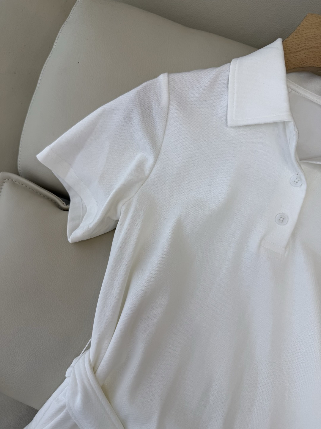 CX0233#新款连衣裙⚠️工厂特批‼️PR三角标 短袖Polo领 修身连衣裙 藏青色 白色 ＳＭＬ