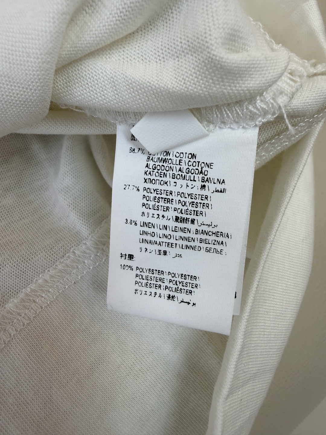 LLS006#新款上衣⚠️🌾BC 重工链条 圆领短袖 上衣 白色 黑色 SMLXL