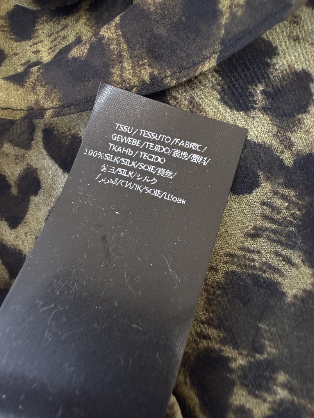 XZ0163#新款衬衫⚠️🌾YSL 100% 真丝 蝴蝶结 印花 长袖衬衫 两色 SMLXL