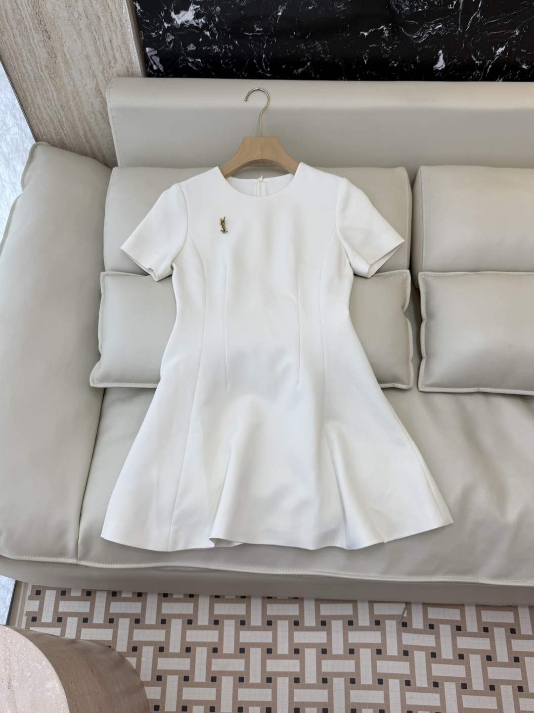 NO:867138,XZ0166# New Dress YSL Short Sleeve 72 Acetate Slim Dress Black White SMLXL, Saint Laurent-Clothing, saint laurent, saint laurent, skirts, T-shirt,19860909XZ0166#新款连衣裙 YSL 短袖 72醋酸修身 连衣裙 黑色 白色 SMLXL,圣罗兰-服装,saint laurent,saint laurent,skirts,T-shirt,,Women's clothing