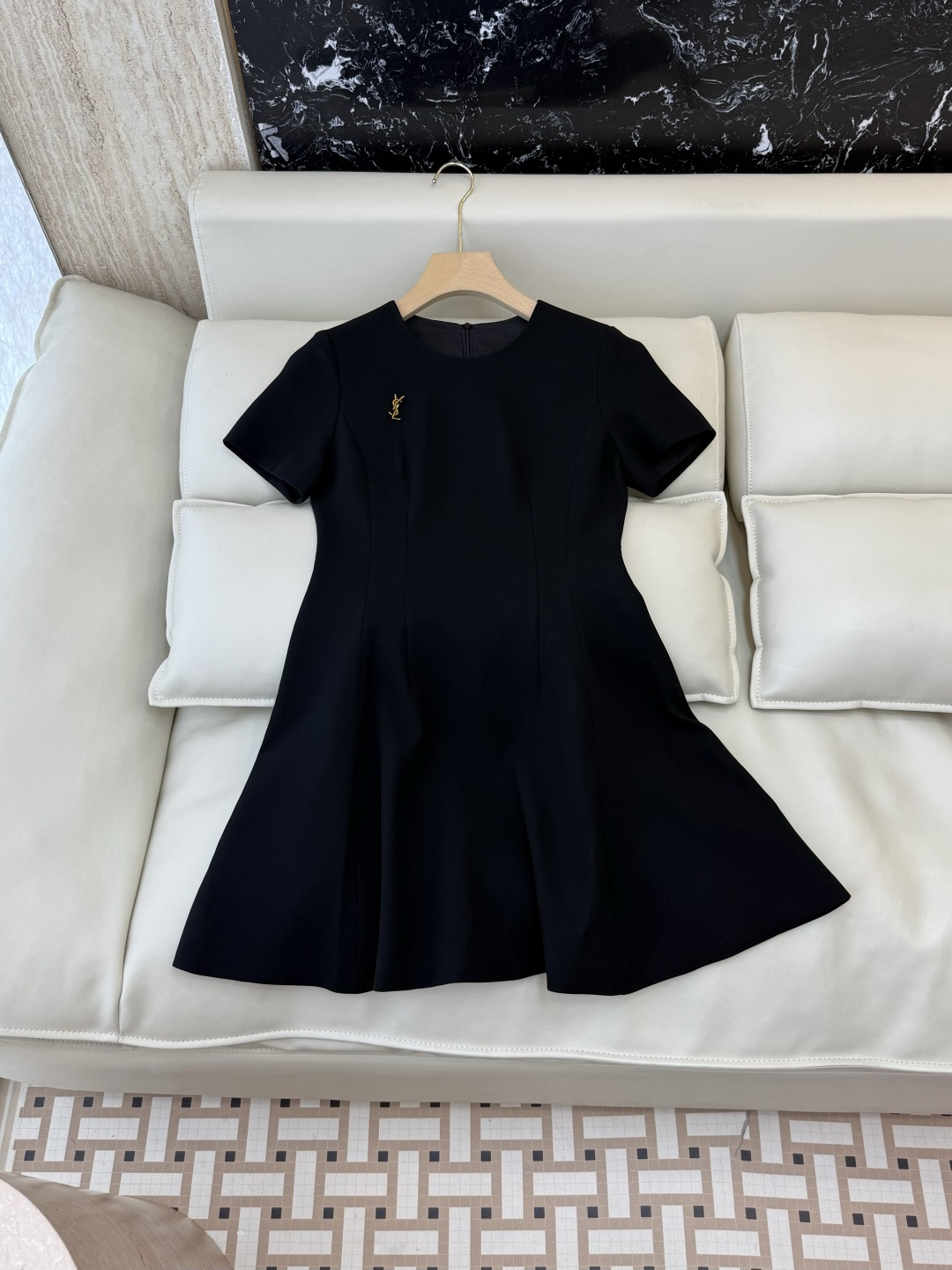 NO:867110,XZ0166# New Dress YSL Short Sleeve 72 Acetate Slim Dress Black White SMLXL, Saint Laurent-Clothing, saint laurent, saint laurent, skirts, T-shirt,19860909XZ0166#新款连衣裙 YSL 短袖 72醋酸修身 连衣裙 黑色 白色 SMLXL,圣罗兰-服装,saint laurent,saint laurent,skirts,T-shirt,,Women's clothing