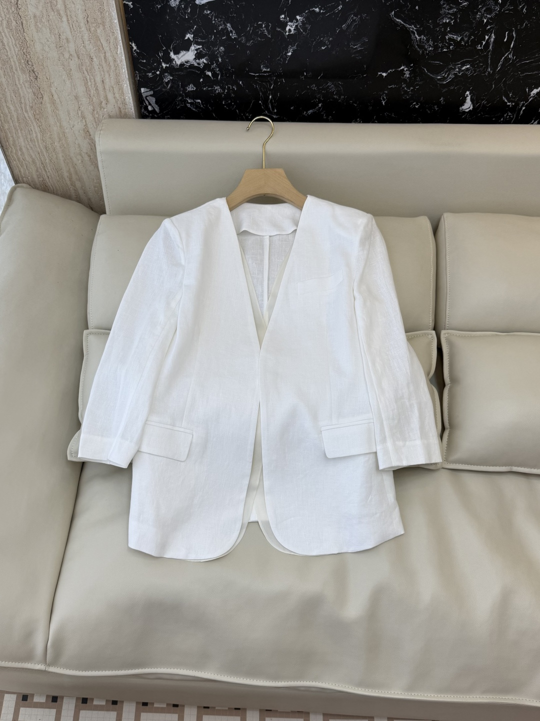 NO:867081,XZ0170# New Jacket BC Linen One Button Organza Long Sleeve Suit Jacket White SMLXL, women's clothing, jackets & coats, business suit,19860909XZ0170#新款外套 BC 亚麻一粒扣 欧根纱长袖西装外套 白色 SMLXL,女装,jackets & coats,business suit,,Women's clothing