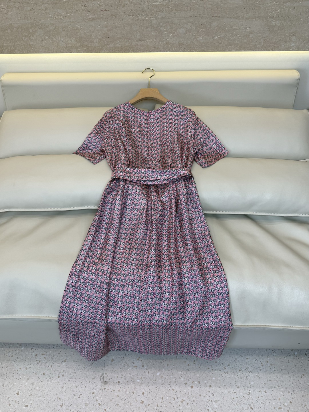BS1238#新款连衣裙⚠️🌾Max mara 100% 真丝印花斜纹印花 短袖连衣裙 36-42
