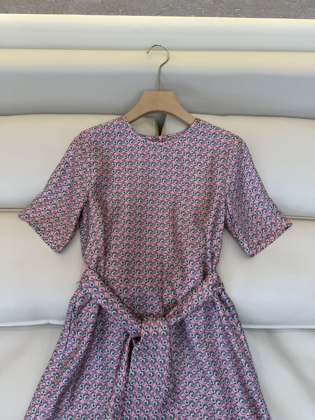 BS1238#新款连衣裙⚠️🌾Max mara 100% 真丝印花斜纹印花 短袖连衣裙 36-42
