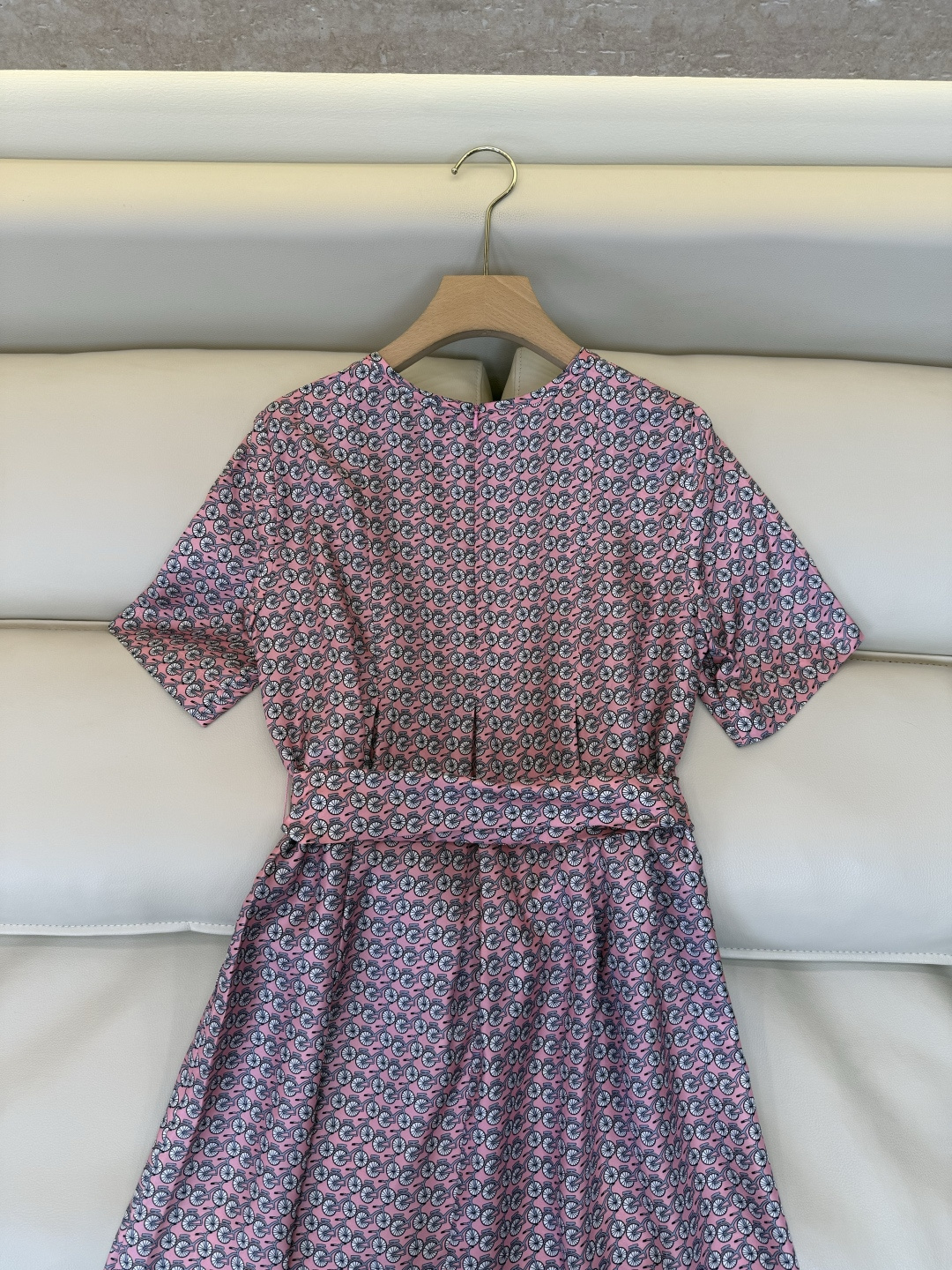 BS1238#新款连衣裙⚠️🌾Max mara 100% 真丝印花斜纹印花 短袖连衣裙 36-42