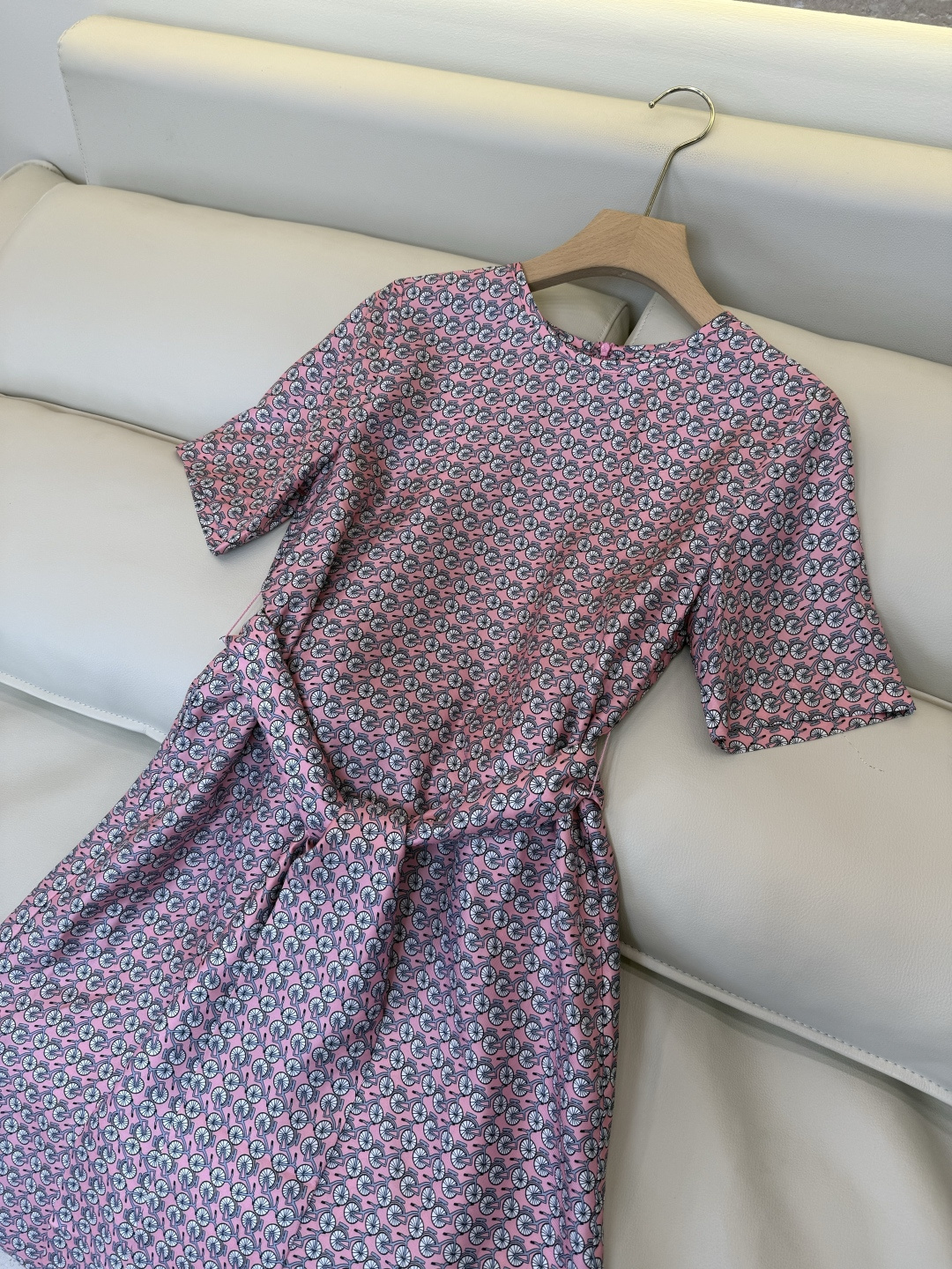 BS1238#新款连衣裙⚠️🌾Max mara 100% 真丝印花斜纹印花 短袖连衣裙 36-42