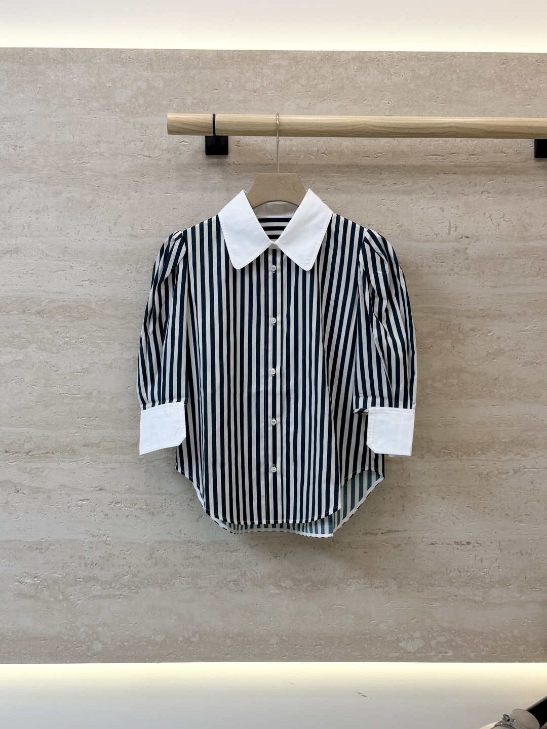 NO:888916,FW018# New shirt factory P Zhihe striped print white collar shirt 2/4/6/8, women's clothing, shirts,19860909FW018#新款衬衫工厂P 之禾 条纹印花 白领衬衫 2/4/6/8,女装,shirts,,Women's clothing