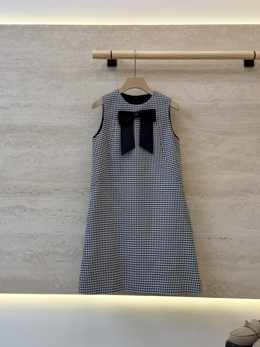 NO:923085,XZ0177# new dress Dior splicing houndstooth bow short dress 36-42, Dior-clothing, dior, dior, skirts,19860909XZ0177#新款连衣裙 Dior 拼接 千鸟格 蝴蝶结 短款 连衣裙 36-42,迪奥-服装,dior,dior,skirts,,Women's clothing