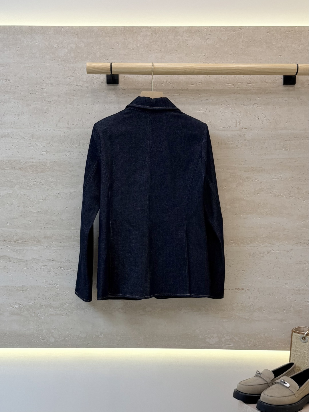 XZ0181#新款外套🌾L V 字母提花面料 牛仔棉 西装外套 S-XL