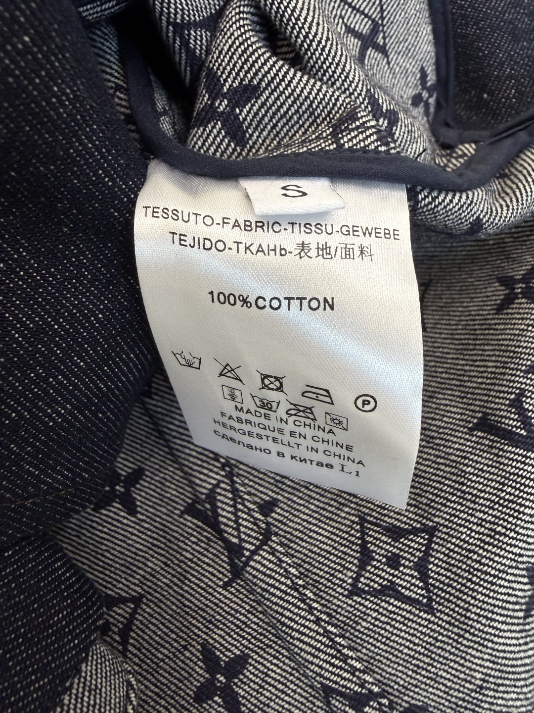 XZ0181#新款外套🌾L V 字母提花面料 牛仔棉 西装外套 S-XL