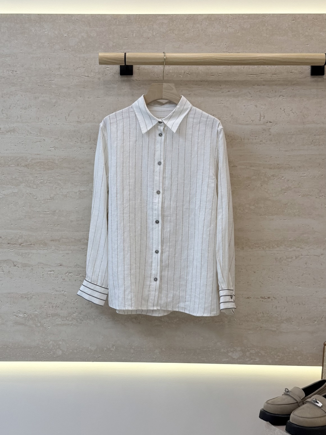 NO:900048,LLS011# new shirt BC linen chain sleeve striped long-sleeved shirt white SMLXL, women's clothing, shirts,19860909LLS011#新款衬衫 BC 麻 链条袖 条纹 长袖衬衫 白 SMLXL,女装,shirts,,Women's clothing