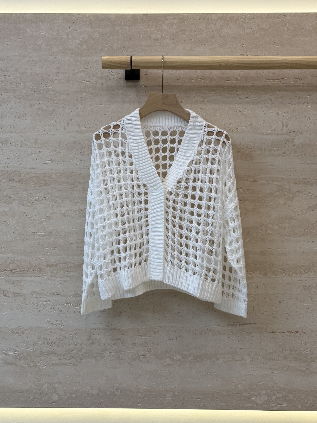 NO:900104,LZ1045# New knitted BC cotton hollow knitted long-sleeved jacket top brown white SML, women's clothing, jackets & coats,19860909LZ1045#新款针织 BC 棉 镂空针织长袖外套 上衣 咖色 白色 ＳＭＬ,女装,jackets & coats,,Women's clothing