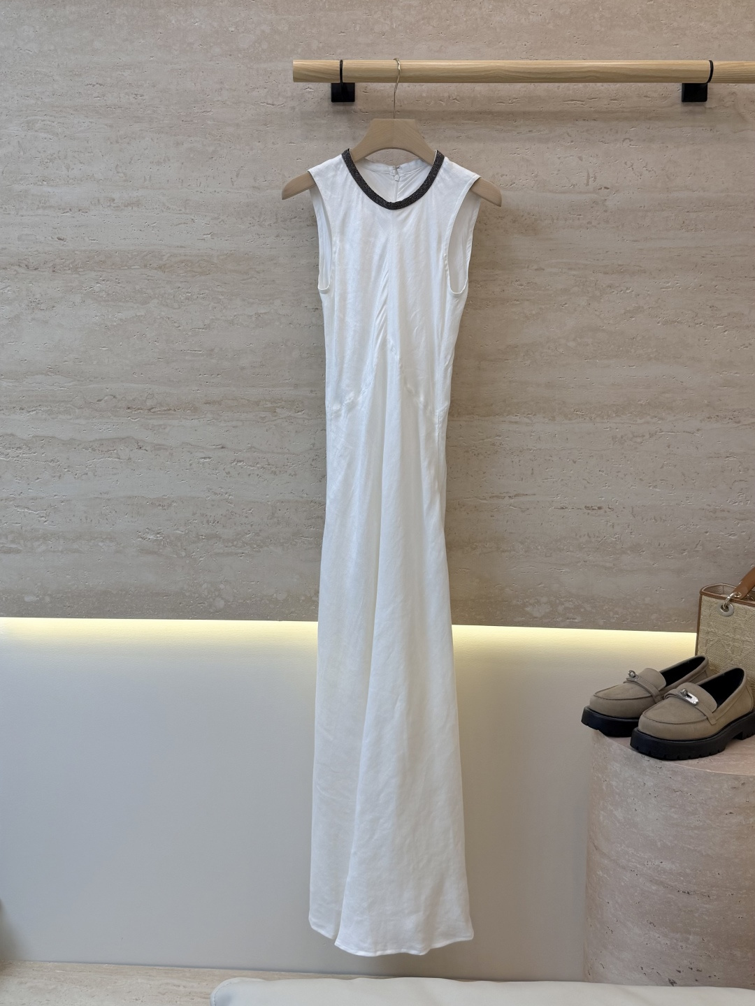 NO:900155,LZ26038# new dress BC heavy industry chain sleeveless 60 linen slim fishtail slim dress three colors SML, women's clothing, skirts,19860909LZ26038#新款连衣裙 BC 重工链条无袖 60 亚麻 显瘦鱼尾修身连衣裙 三色 ＳＭＬ,女装,skirts,,Women's clothing