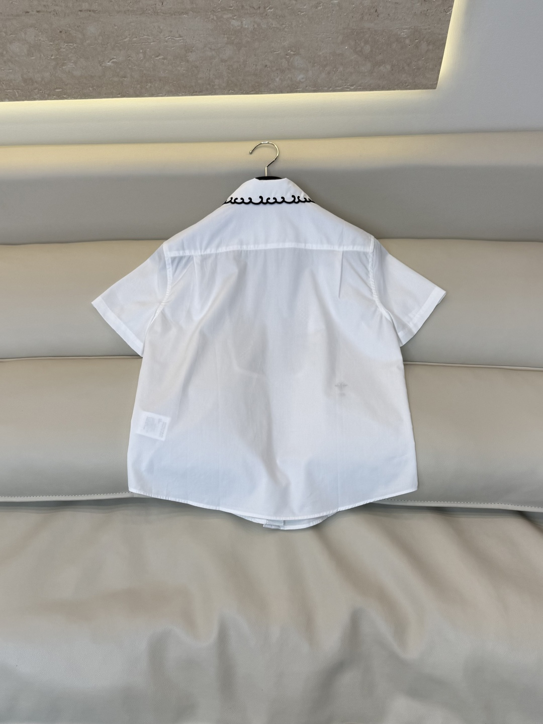 AW0117#新款衬衫⚠️工厂特批‼️Dior 新款绣花翻领 短袖衬衫 SML