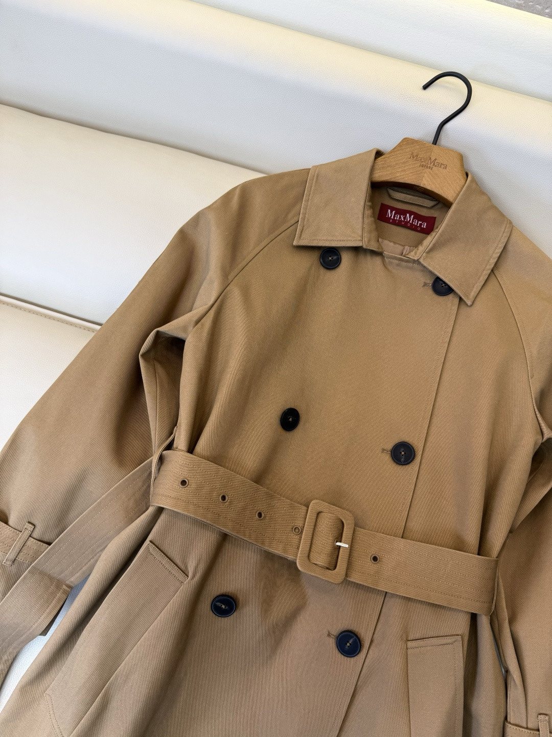 TF02#新款风衣🌾 Max mara 双排扣 长款风衣 卡其色 藏蓝色 36/38/40/42
