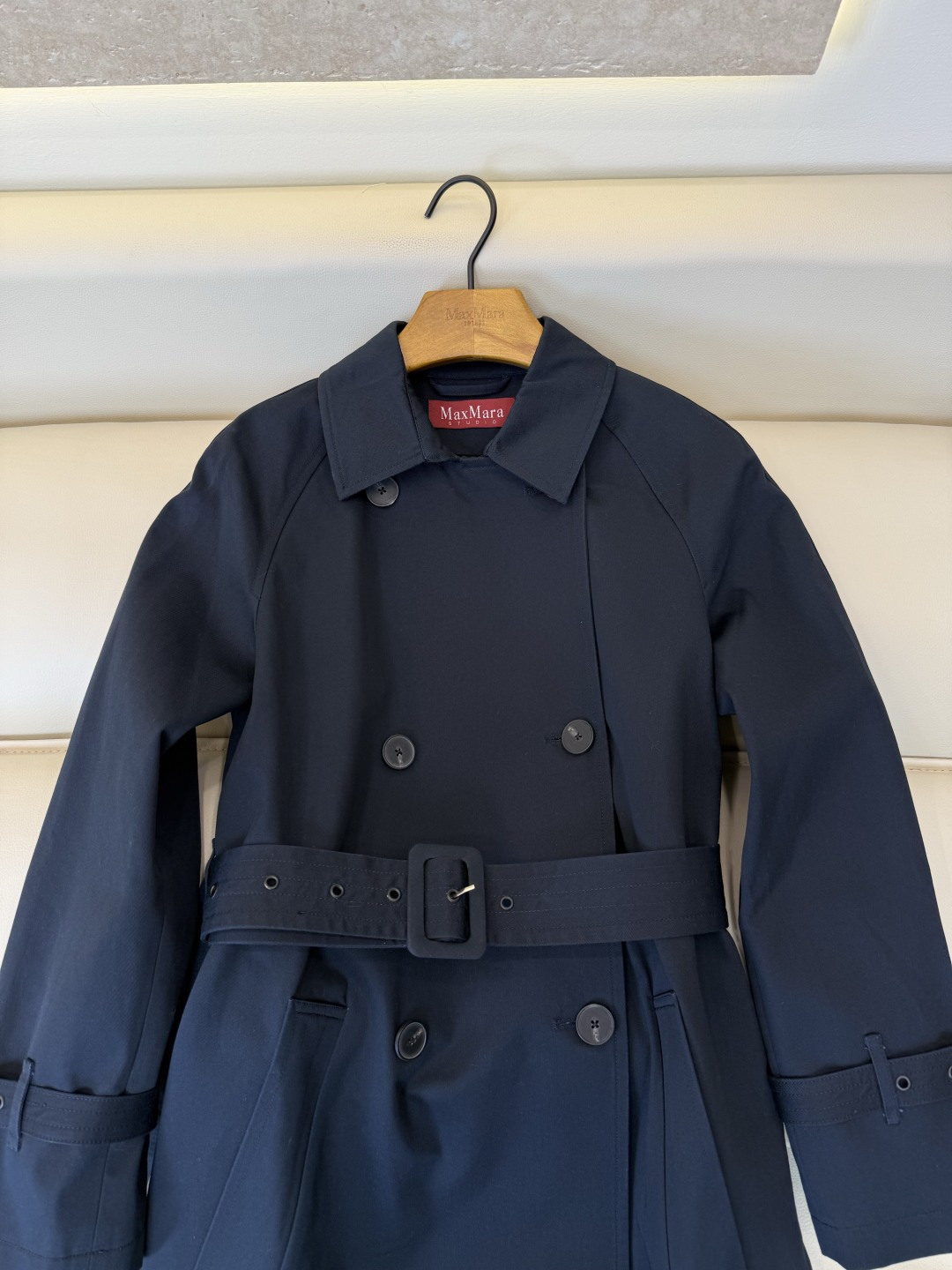 TF02#新款风衣🌾 Max mara 双排扣 长款风衣 卡其色 藏蓝色 36/38/40/42