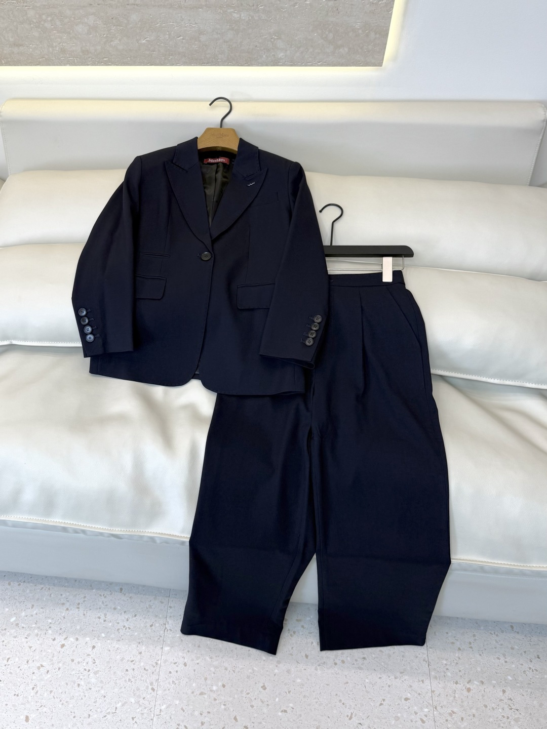 TF076#新款套装🌾 Max mara 70%羊毛西装外套➕长裤 套装 36/38/40/42