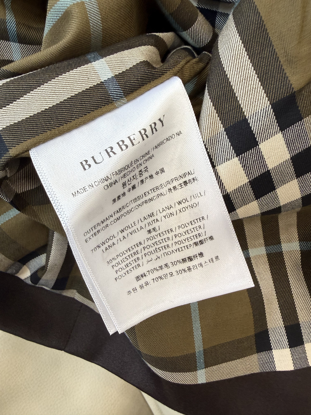 LF026#新款风衣🌾 Burberry 最新款 翻领格子色 拼接短款风衣小外套 两色 36/38/40/42