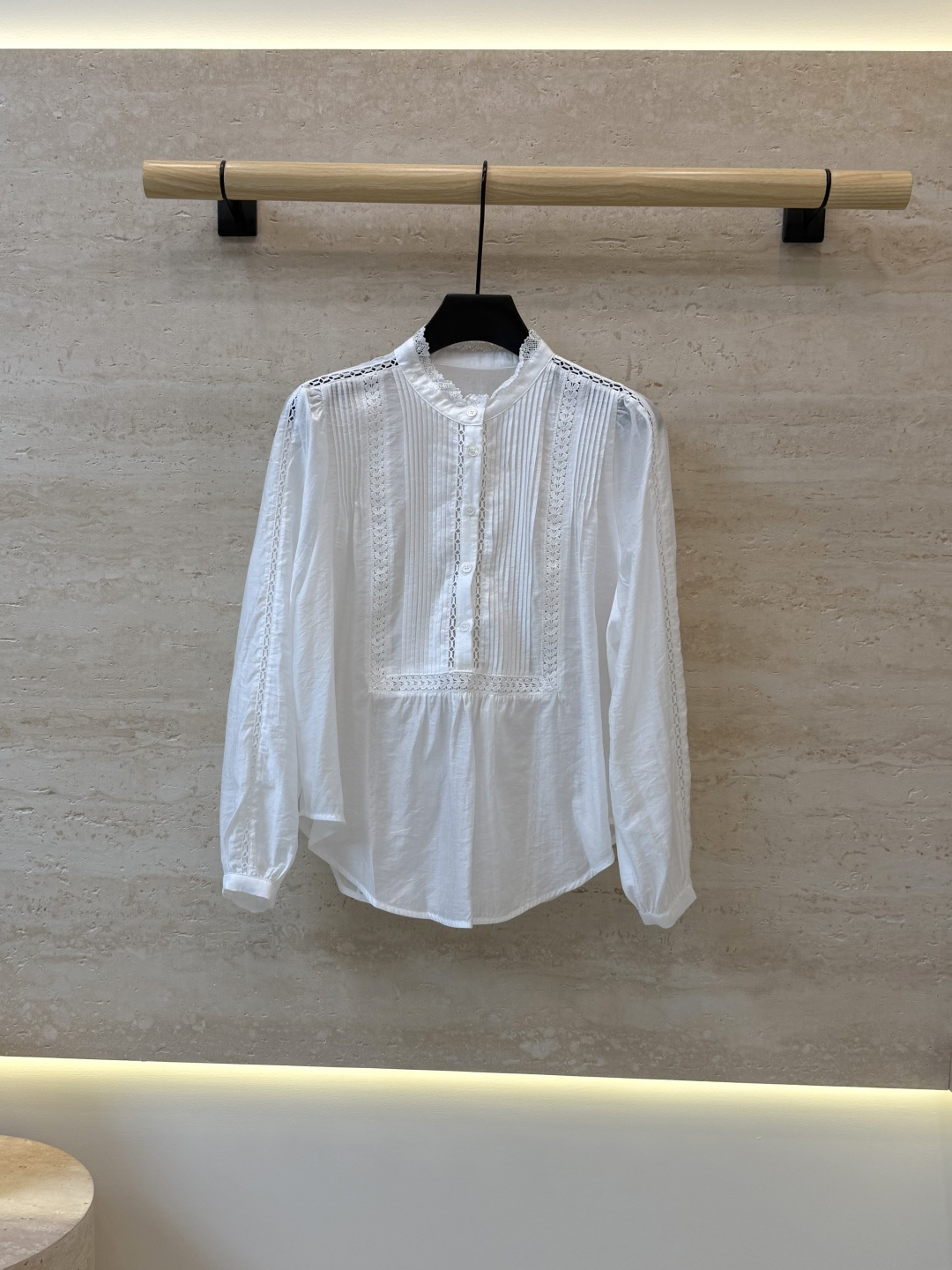 LH7087#新款衬衫⚠️工厂特批‼️ 重工绣花 天丝棉 长袖衬衫 白色SML