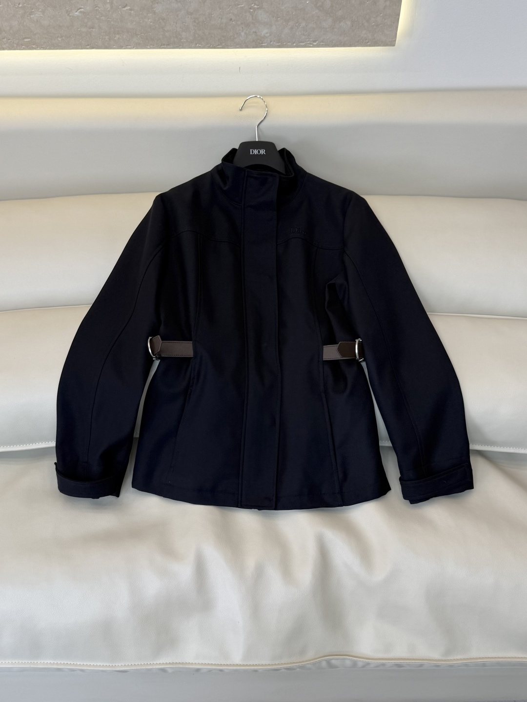 AW0126#新款外套⚠️工厂特批‼️ Dior  立领 黑色外套 SML