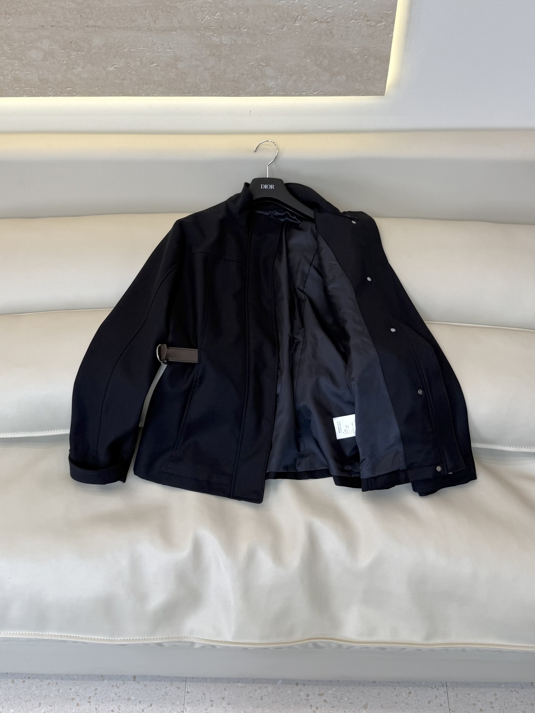 AW0126#新款外套⚠️工厂特批‼️ Dior  立领 黑色外套 SML