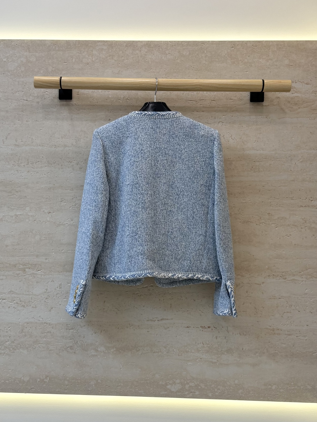 XZ0199#新款外套⚠️🌾 Celine 金扣 47% 羊毛 长袖毛呢外套 蓝色 粉色 36-42 